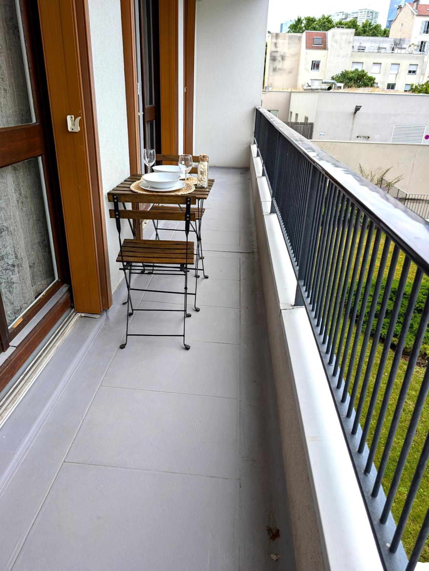 Апартаменты Evasion La Defense - Balcon & Wi-Fi, A 10 Min De Paris Курбевуа Экстерьер фото